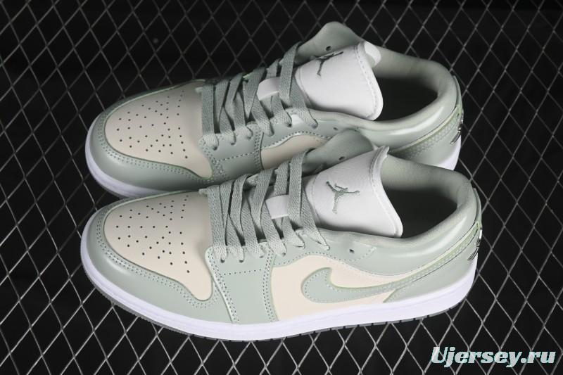 Nike Air Jordan 1 Low AJ1 Amber Green Low Top Casual Skate Shoes HF4078-100