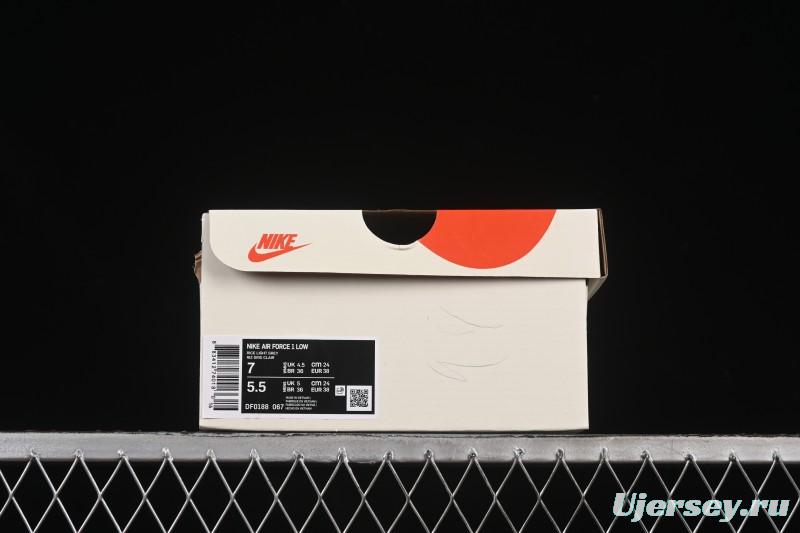 Nike Air Force 1 '07 Low Gucci Collaboration Ice Blue Low-Top Casual Sneakers - DF0188-067