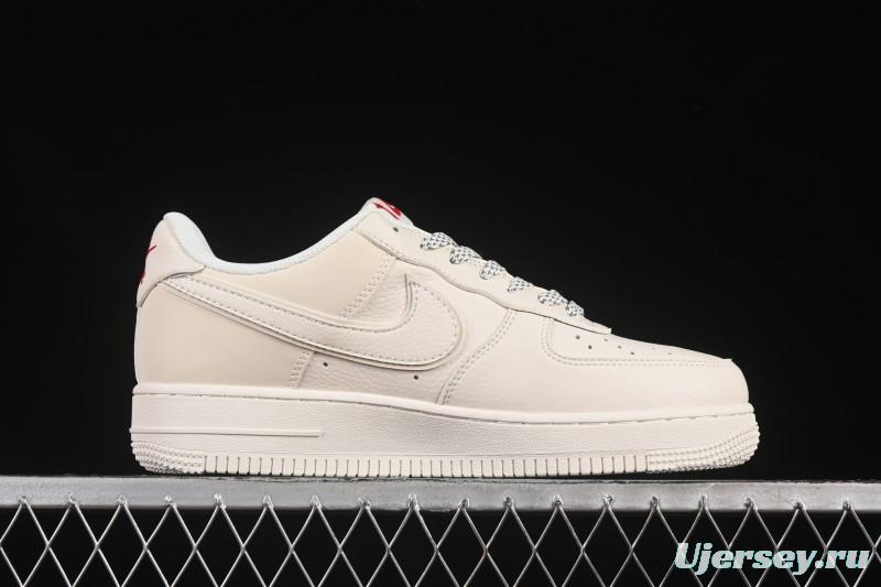 Nike Air Force 1 '07 Low Supreme Collaboration Versatile Beige Casual Sneakers - CS5288-011