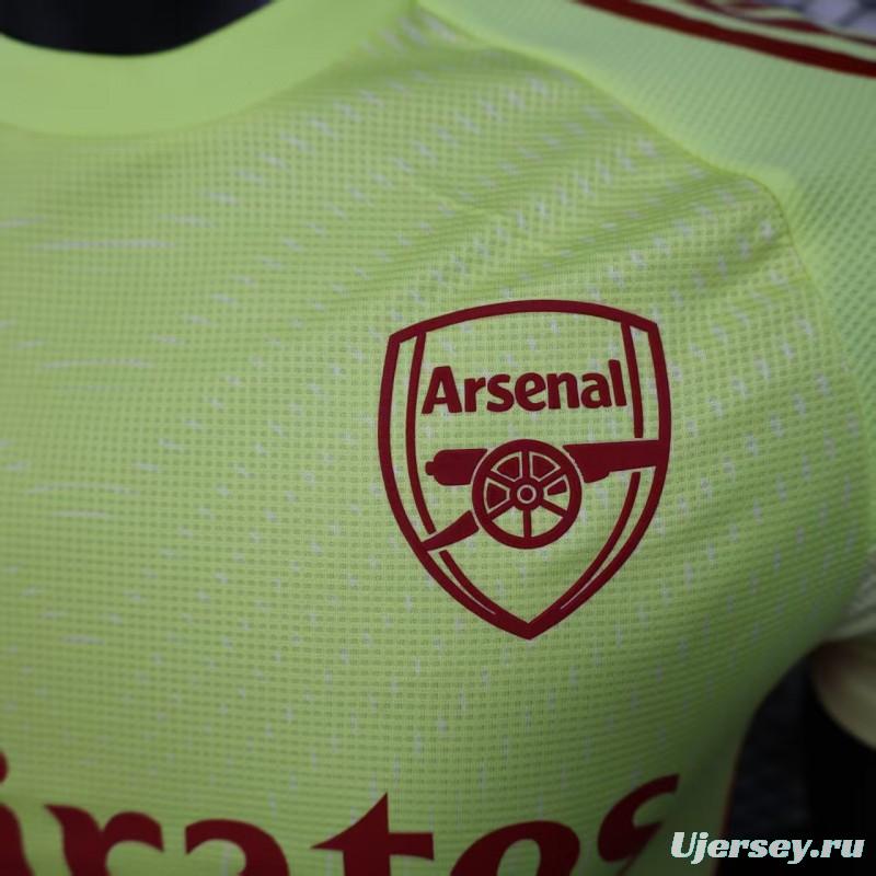Player Version 25/26 Arsenal Home Yellow Goalkeeper Jersey