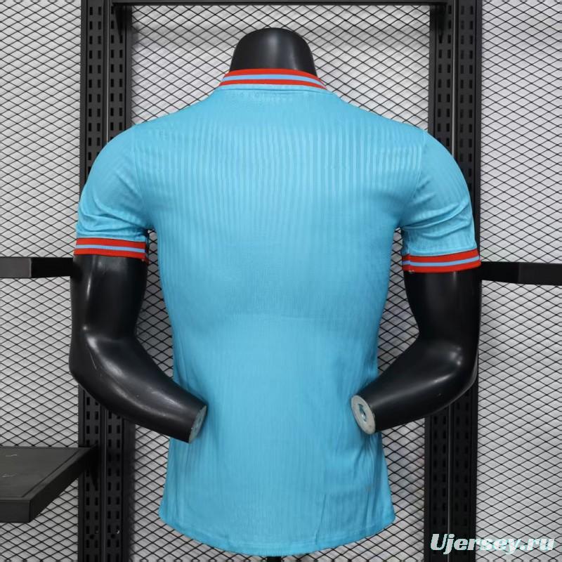 Player Version 25/26 Barcelona Sky Blue with Pink Gradient Stripe Jersey