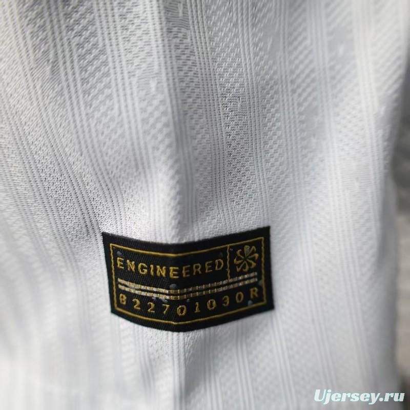 Player Version 25/26 Barcelona White with Blue and Red Brush Stroke Jersey