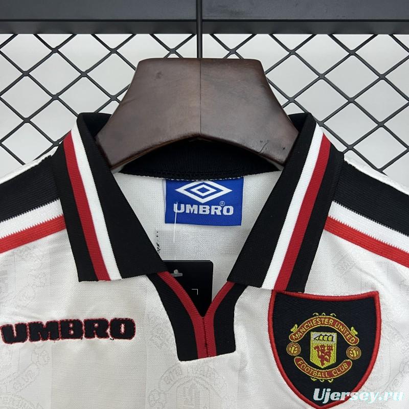 Retro 97/98 Kids Manchester United Away Size 16-28 Jersey
