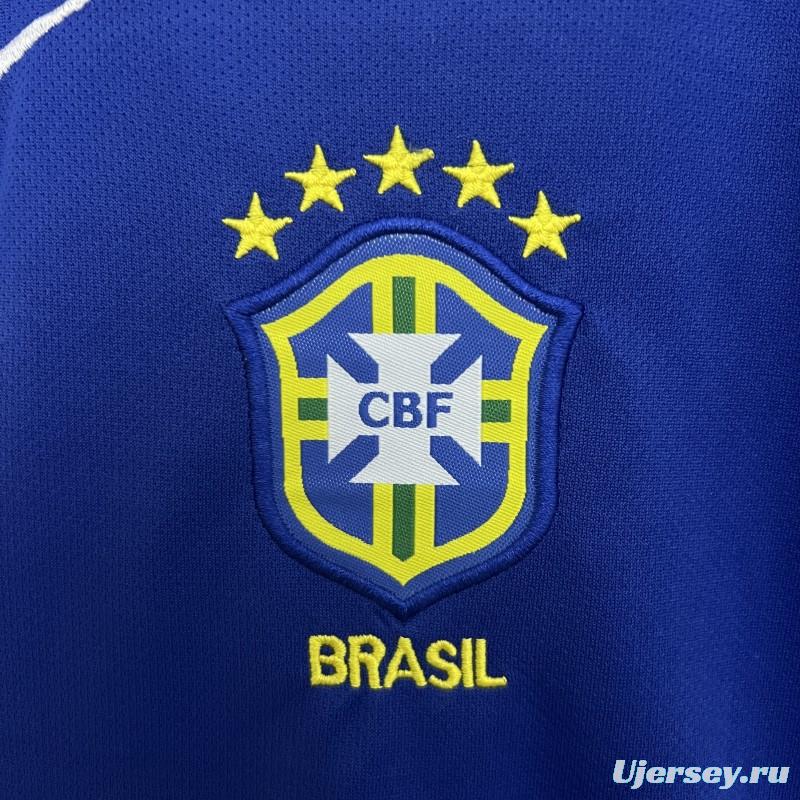 Retro 2004 Kids Brazil Away Size 16-28 Jersey