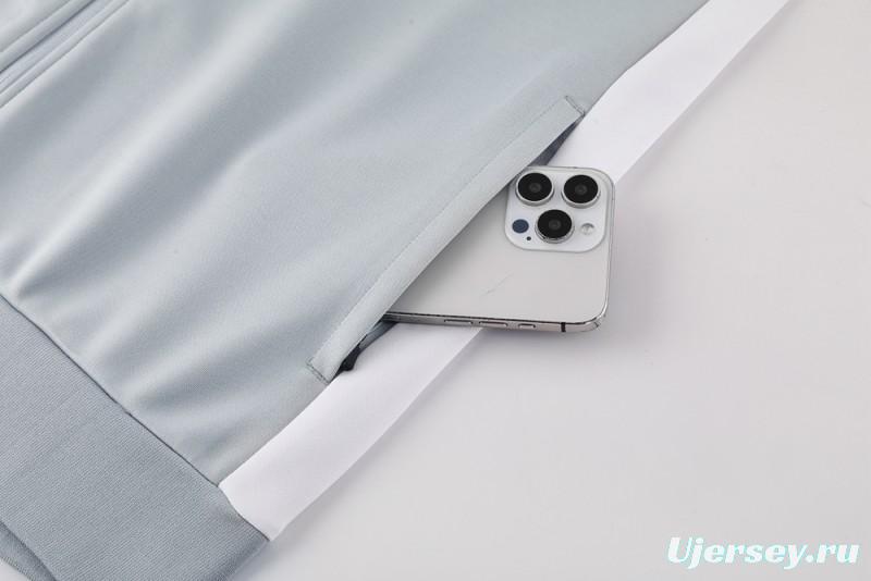 2025 NIKE Grey Full Zipper Jacket + Long Pants