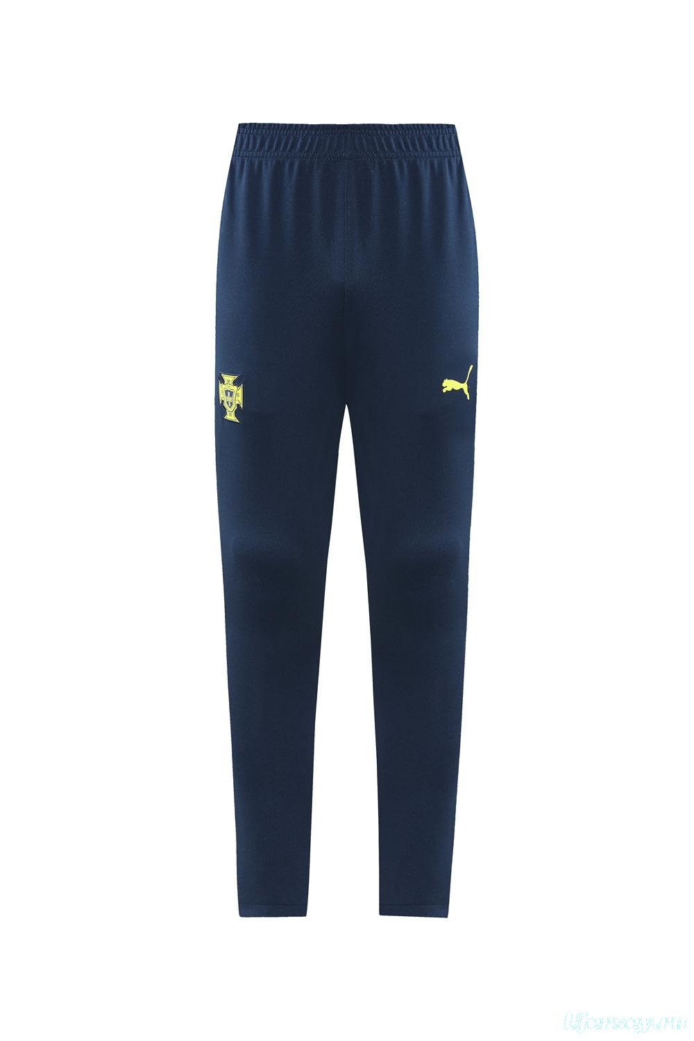 2025 Portugal Navy Full Zipper Jacket +Long Pants