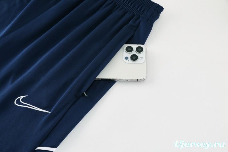 2025 Nike Blue Full Hoodie Zipper Jacket +Long Pants