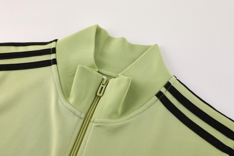 2025 Adidas Light Green/Black Full Zipper Jacket +Long Pants