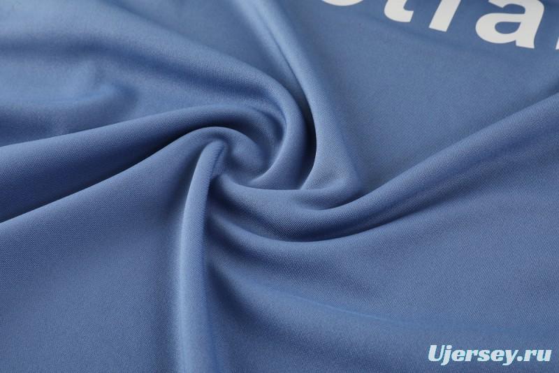 25/26 Cruzeiro Bluish Gray Navy Half Zipper Jacket+Long Pants