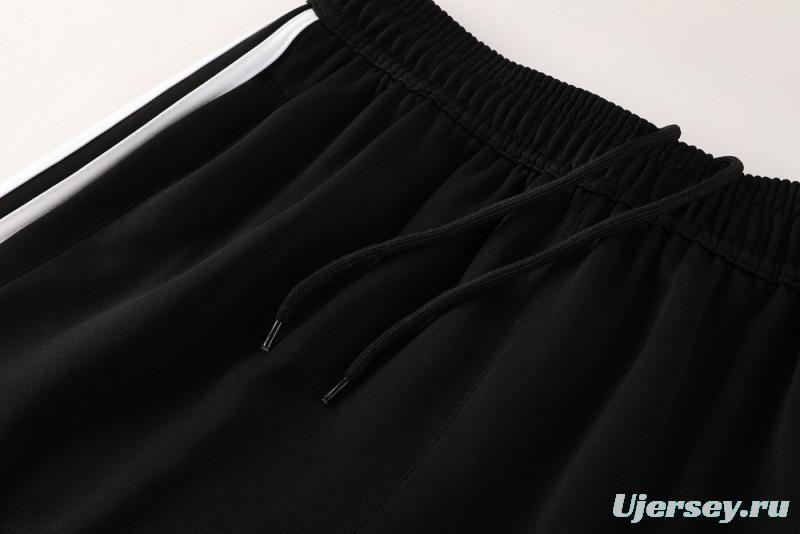 2025 Adidas Black/Grey Full Zipper Jacket +Long Pants