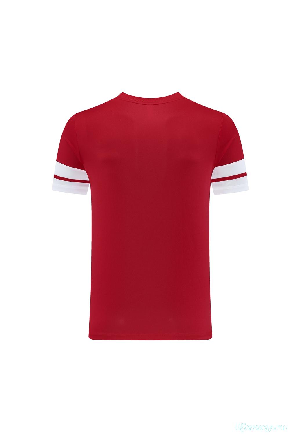 2025 Adidas Red Short Sleeve Jersey+Shorts
