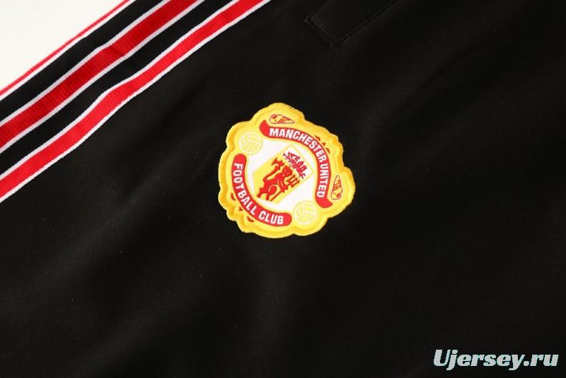 25/26 Manchester United Red/Black Full Zipper Jacket +Long Pants
