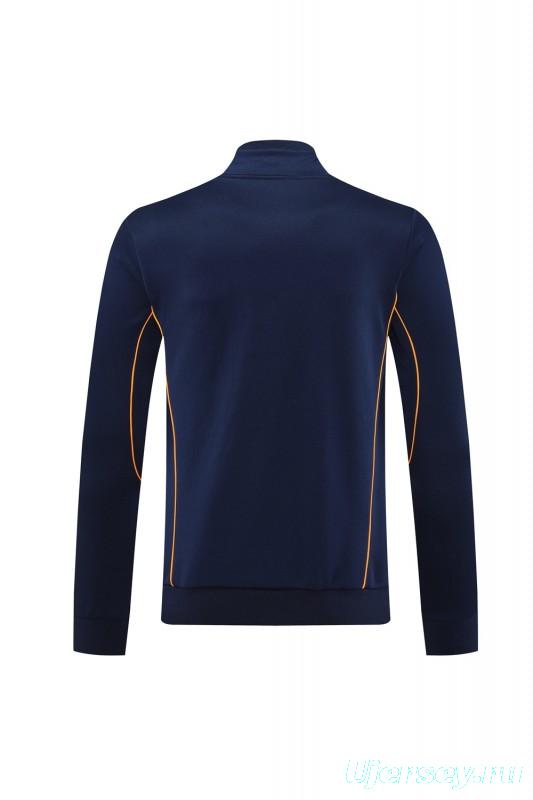 25/26 Real Madrid Navy Full Zipper Jacket +Long Pants