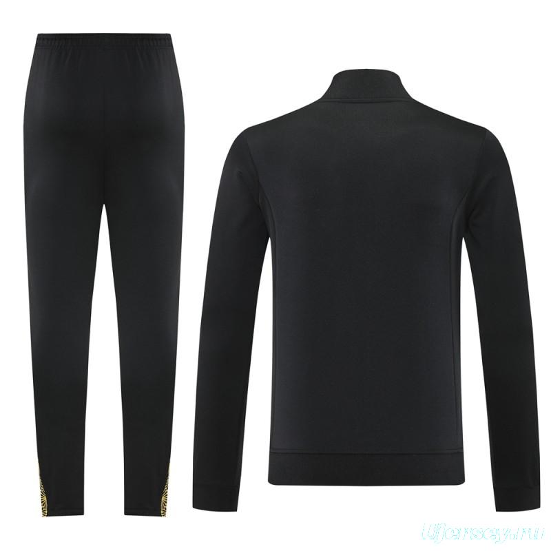 2025 Adidas Black Full Hoodie Zipper Jacket +Long Pants