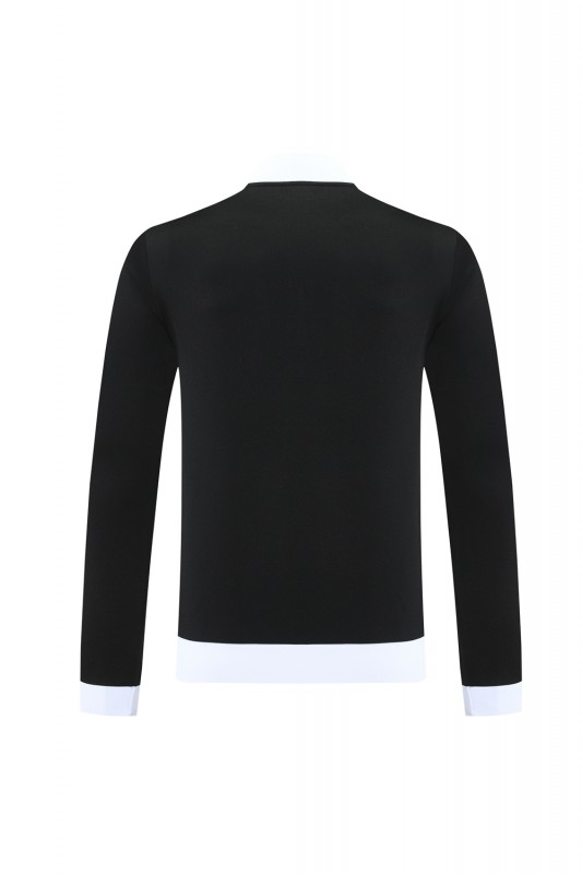 2025 Adidas Original Black Full Hoodie Zipper Jacket +Long Pants