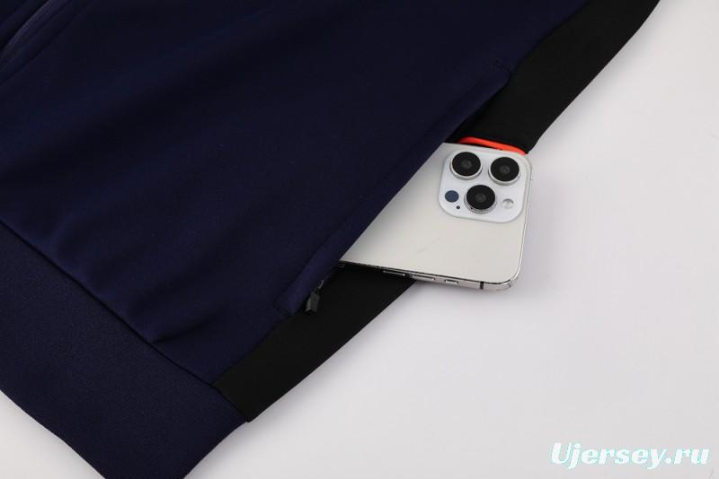 2025 NIKE Navy Full Zipper Jacket + Long Pants