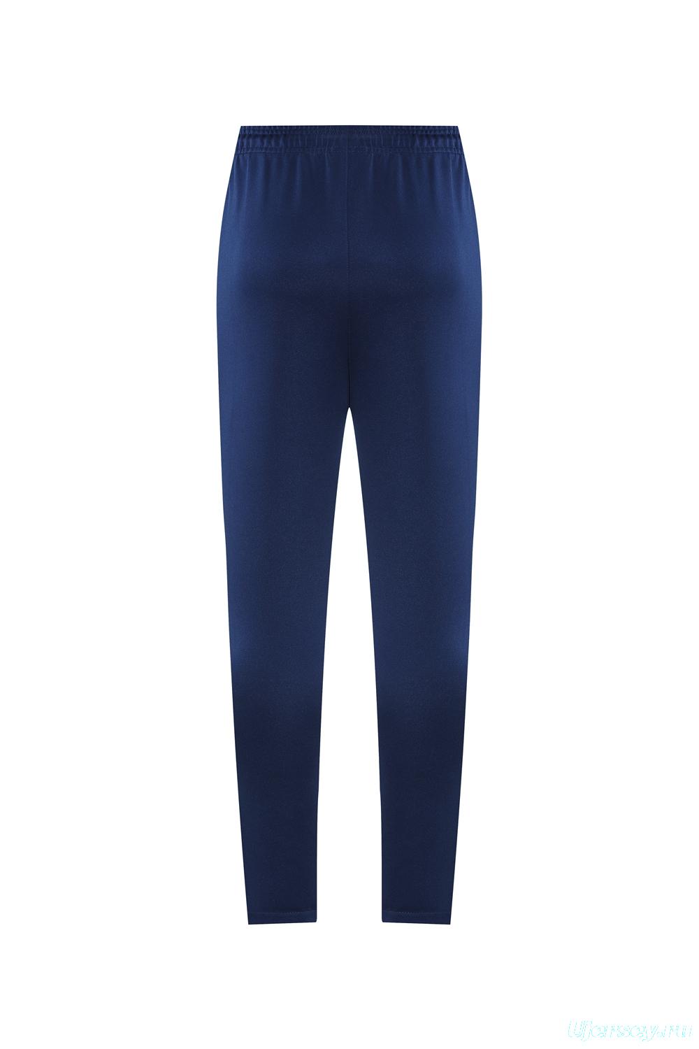 2025 Nike Navy/Red Full Hoodie Zipper Jacket +Long Pants