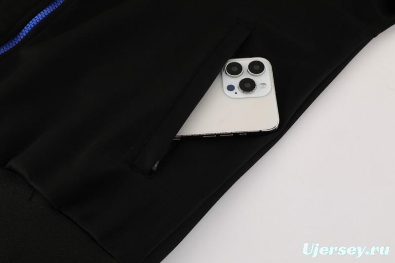 25/26 Chelsea Black/Blue Full Zipper Jacket +Long Pants