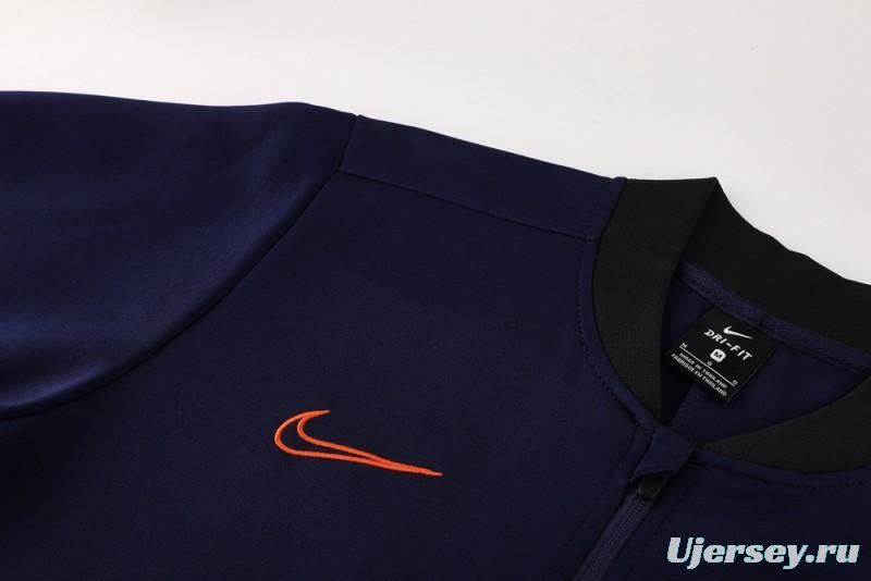 2025 NIKE Navy Full Zipper Jacket + Long Pants