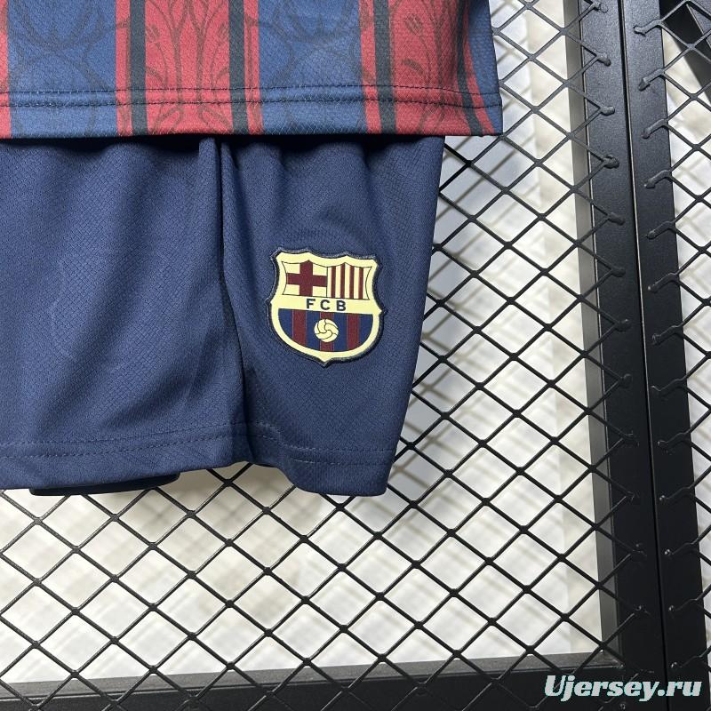 25/26 Kids Modernist FC Barcelona Polo Long Sleeve Jersey