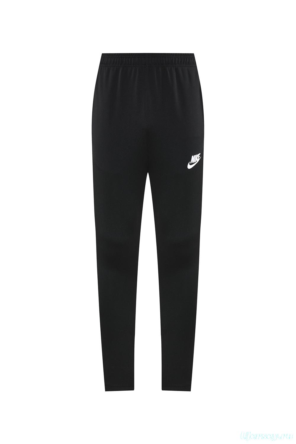 2025 Nike Grey/Black Full Hoodie Zipper Jacket +Long Pants