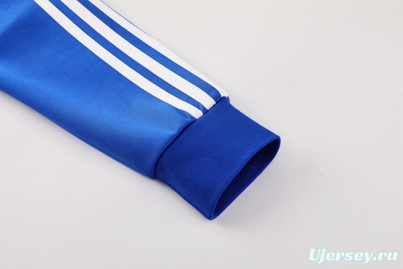 2025 Adidas Blue/Navy Full Zipper Jacket +Long Pants
