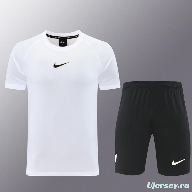 25/26 Nike White Short Sleeve Jersey+Shorts