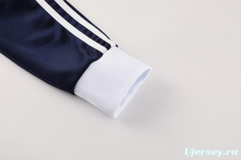 2025 Adidas Original Navy Full Hoodie Zipper Jacket +Long Pants