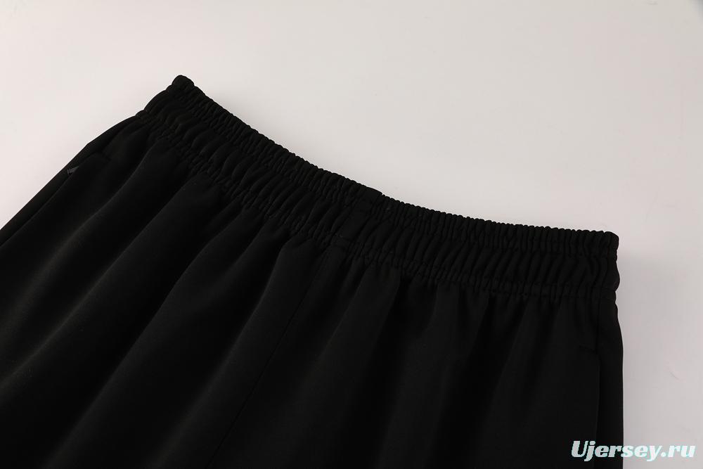 2025 Nike Black/Deep Grey Full Hoodie Zipper Jacket +Long Pants