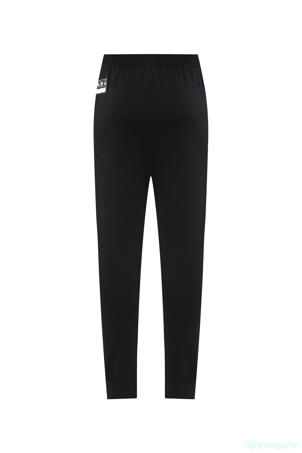 25/26 Juventus Black Hoodie Full Zipper Jacket + Long Pants