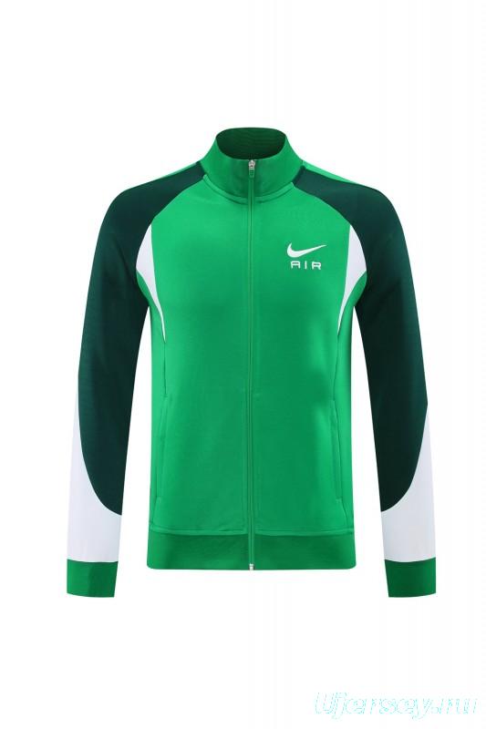 2025 NIKE Green Full Zipper Jacket +Long Pants