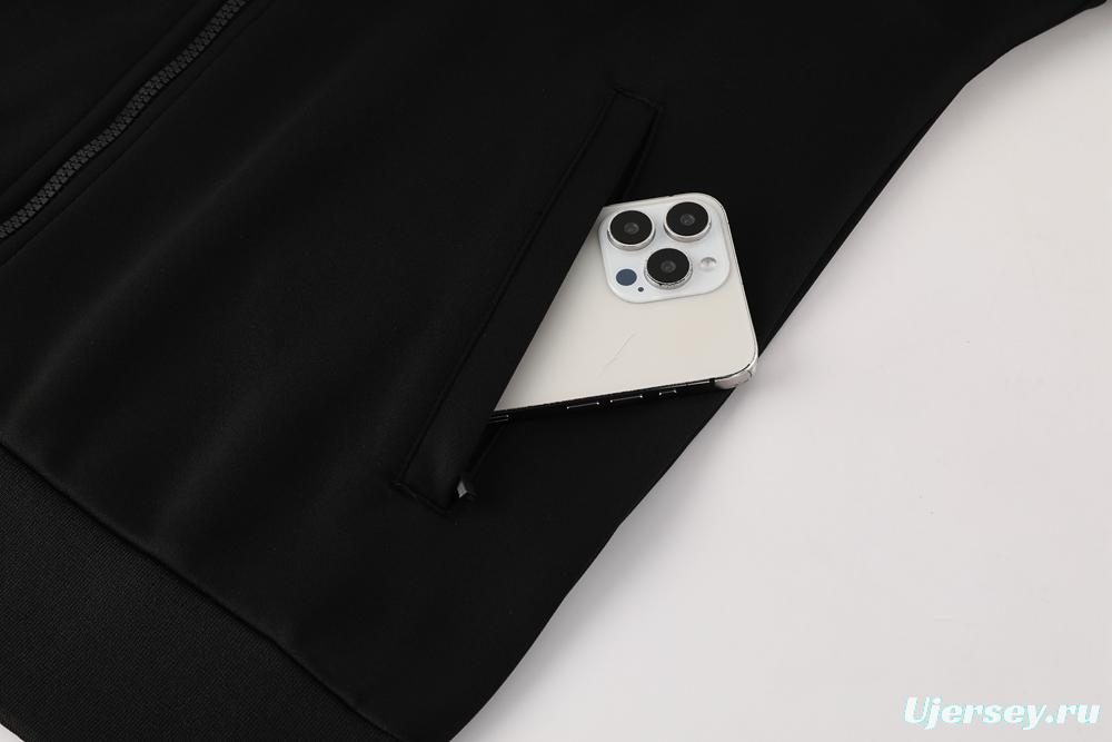 25/26 Barcelona Black/Blue Full Zipper Jacket +Long Pants