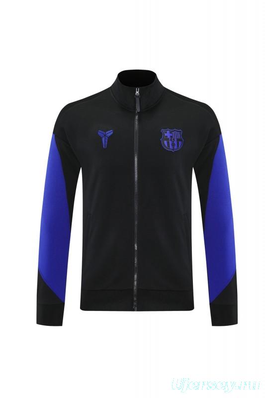 25/26 Barcelona Black/Blue Full Zipper Jacket +Long Pants