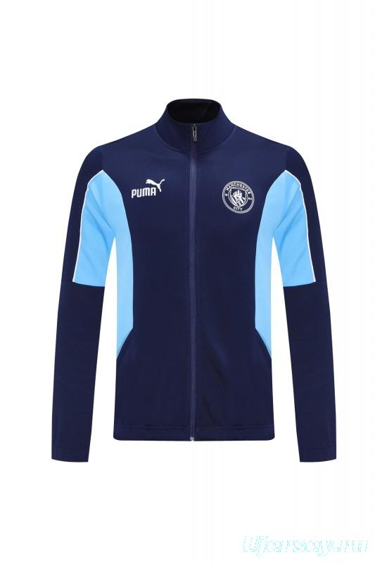 25/26 Manchester City Blue/Navy Full Zipper Jacket +Long Pants
