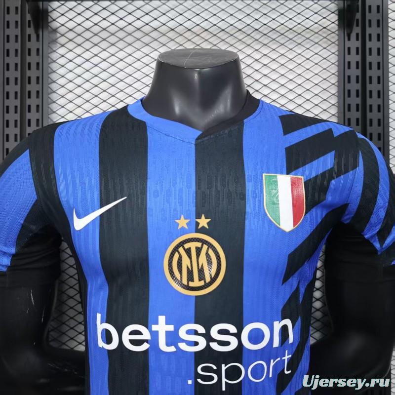Player Version 24/25 Inter Milan Home Jersey