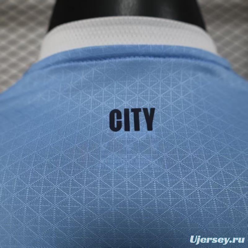 Player Version 25/26 Manchester City Home Long Sleeve Jersey