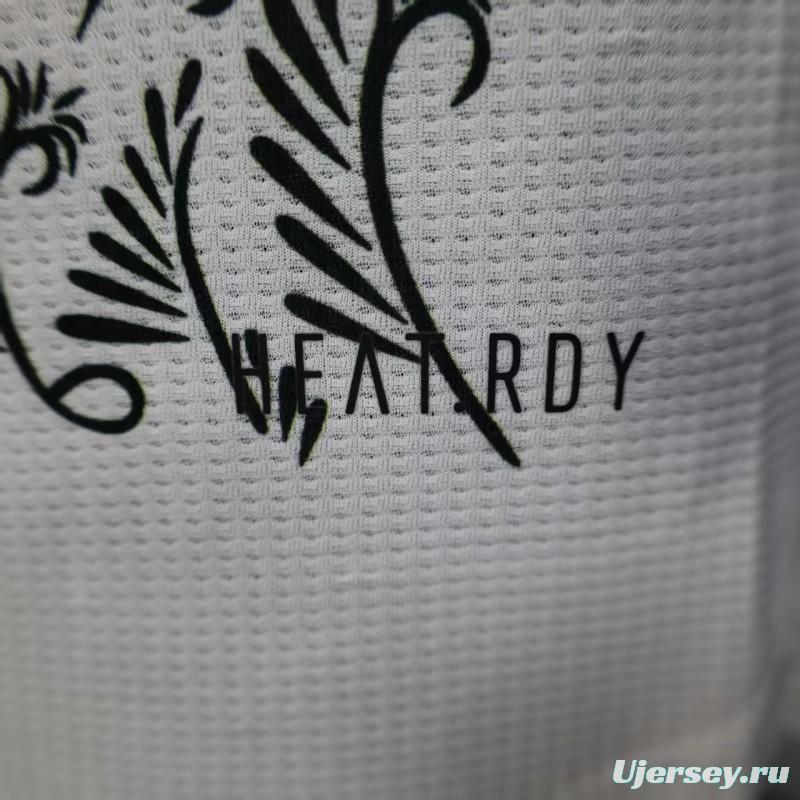 Player Version 2025 Algeria White with Traditional Pattern Jersey