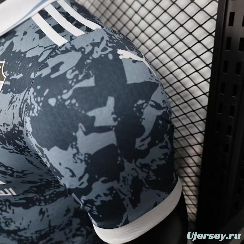 Player Version 25/26 Al-Ahli Gray with Camouflage Pattern Jersey