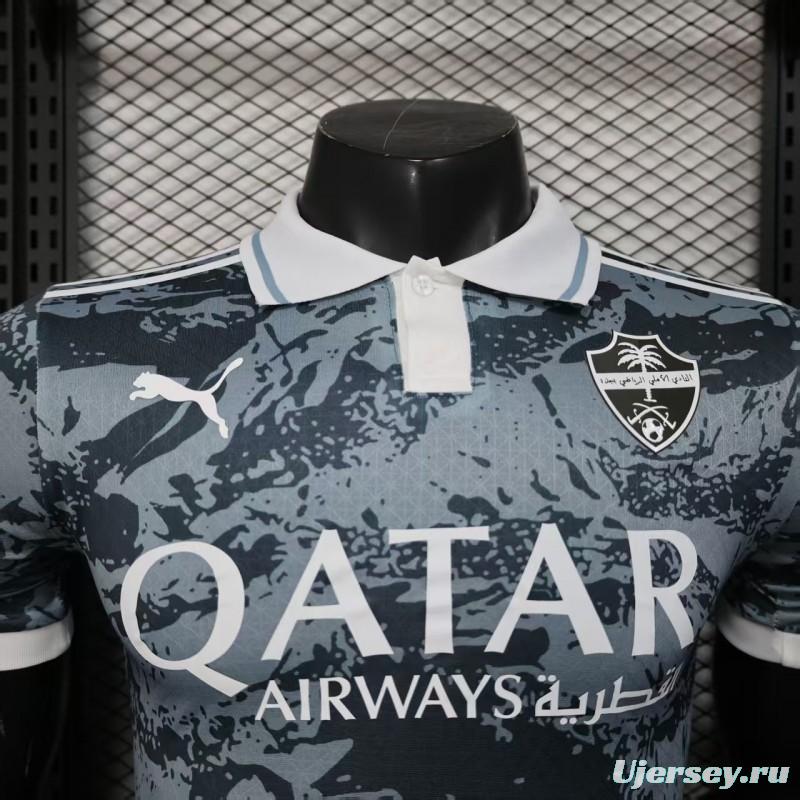 Player Version 25/26 Al-Ahli Gray with Camouflage Pattern Jersey