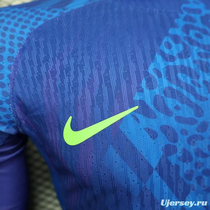 Player Version 2025 Brazil Away Long Sleeve Jersey