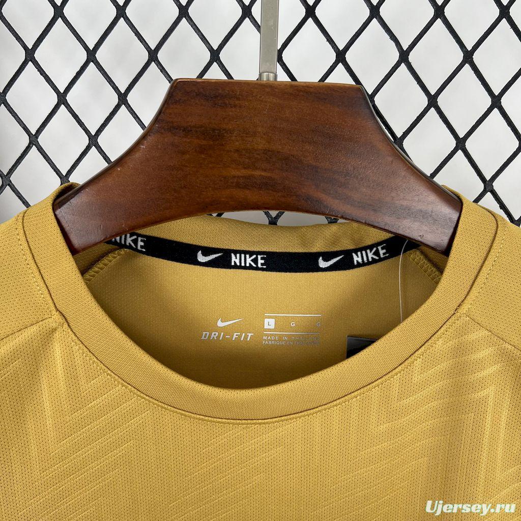 2025 NIKE Sportwear Brown T-Shirt #1044