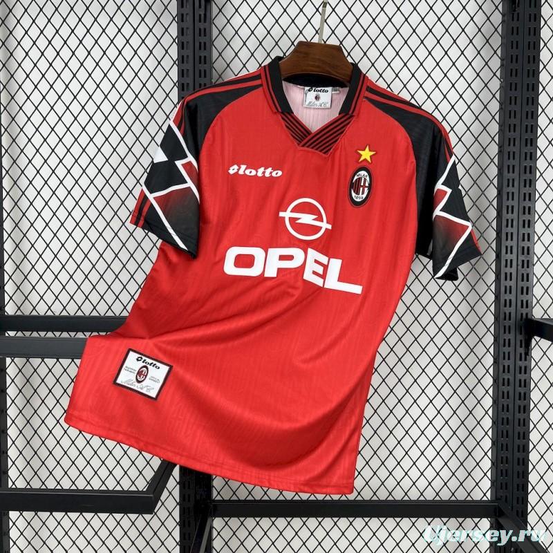 Retro 1998/99 AC Milan Away Red Jersey