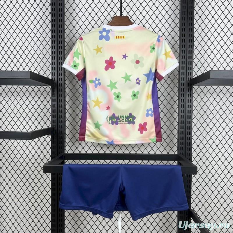 2025/26 KidsBarcelona Flower Special Edition Jersey