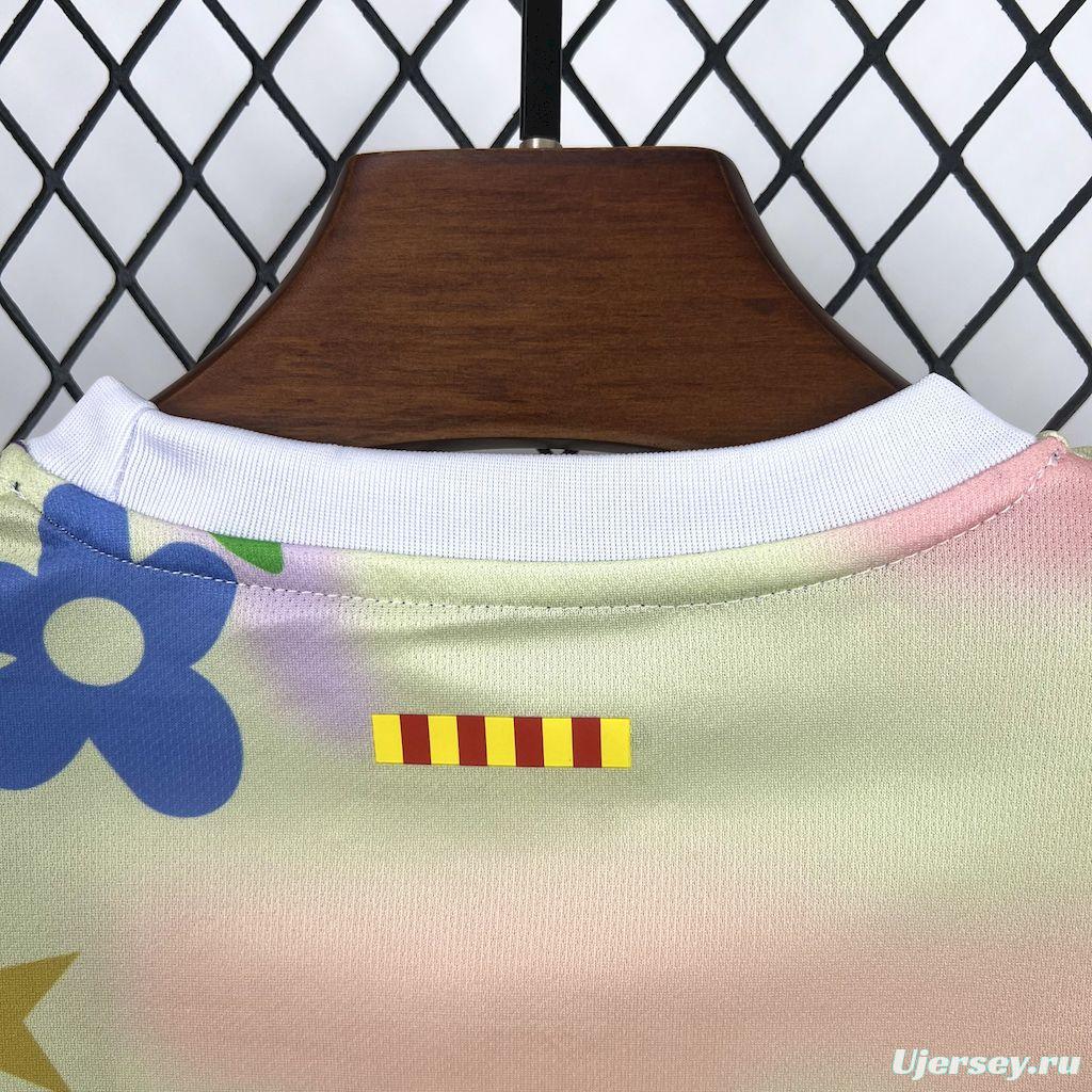 2025/26 Kids Barcelona Flower Special Edition Jersey