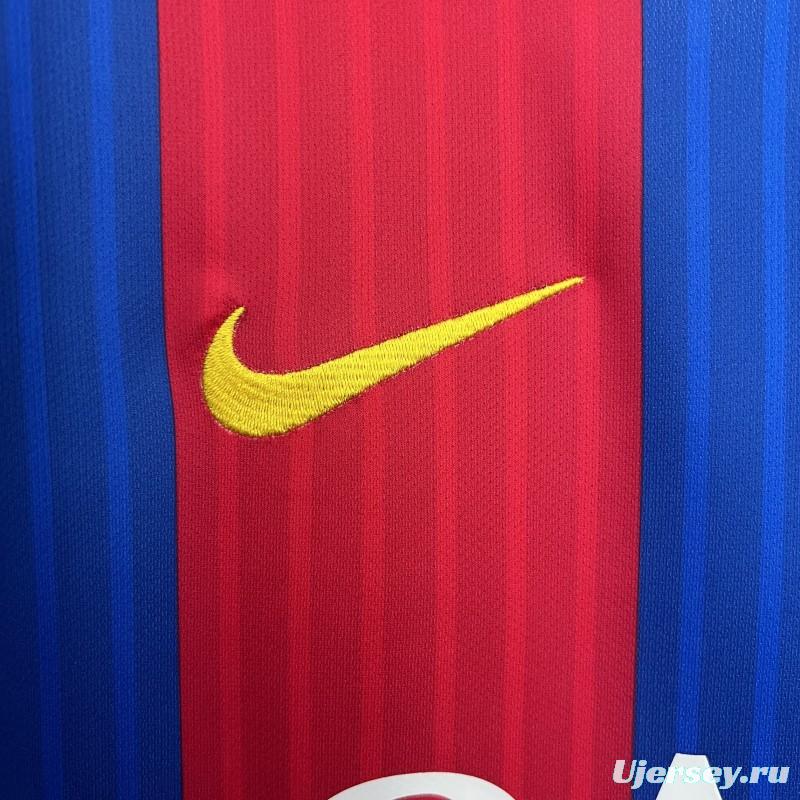 14/15 Retro Long Sleeve Barcelona Home Jersey