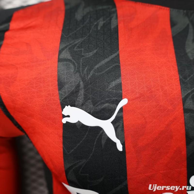 Player Version 25/26 AC Milan Home Long Sleeve Jersey