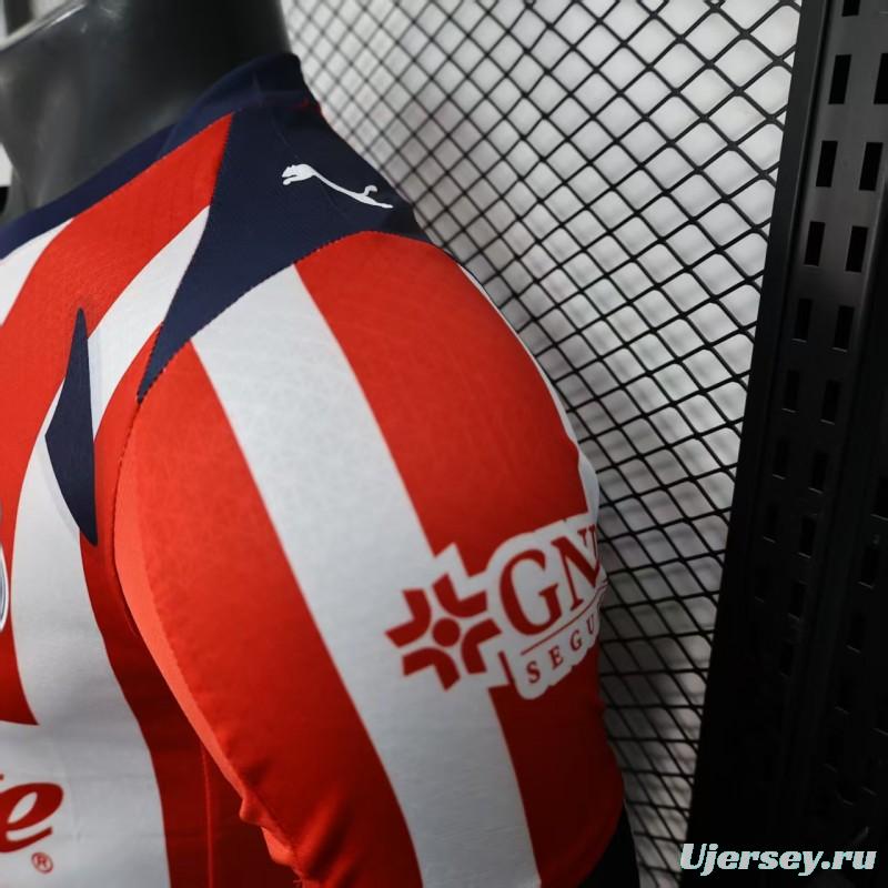 Player Version 25/26 Chivas Guadalajara Home Jersey