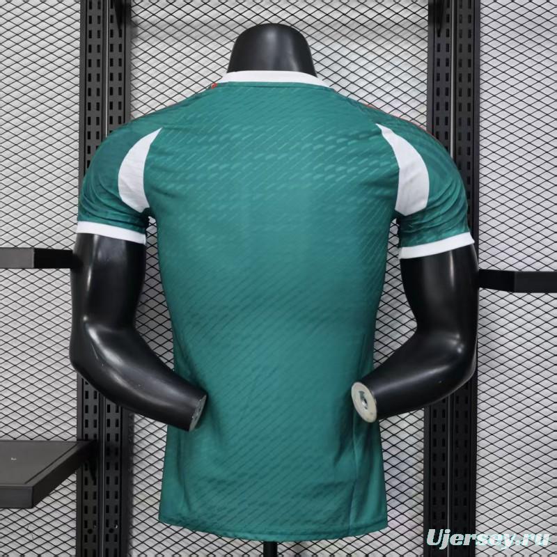 layer Version 2025 Mexico Green with Aztec Serpent Pattern Jersey