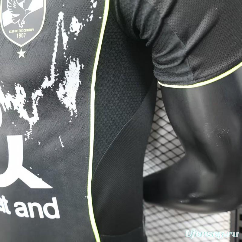 Player Version 25/26 Al Ahly FC Away Black Jersey