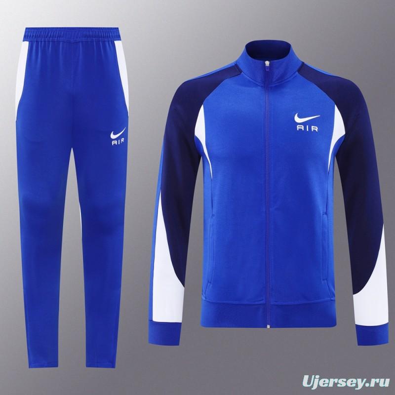 2025 NIKE Blue/Navy Full Zipper Jacket + Long Pants